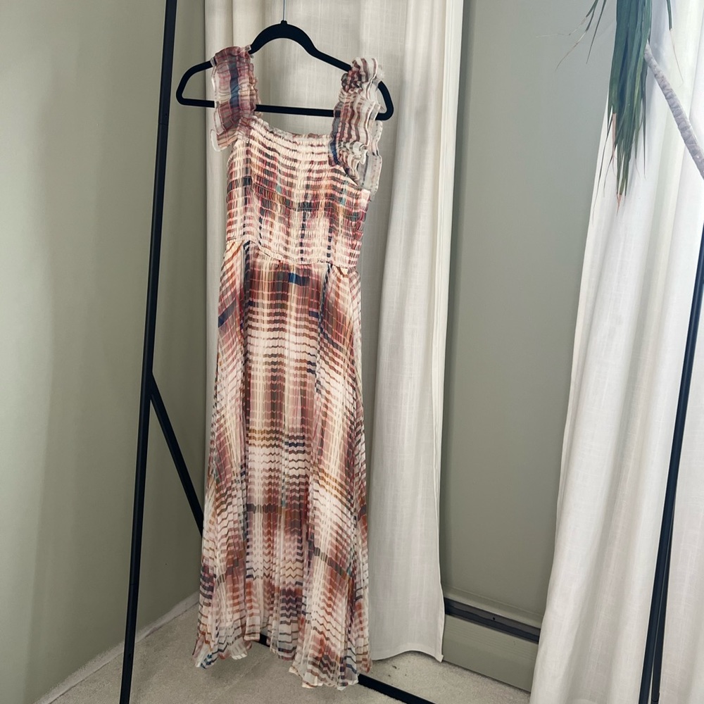 ANTHROPOLOGIE PLAID RUFFLE DRESS - Picture 3 of 5